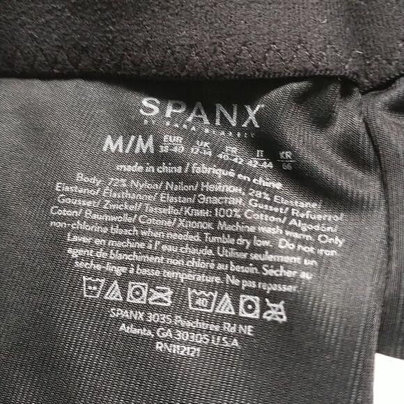 Spanx Shapewear Womens M Black Hi-waist Mid-thigh Tummy Control Shaping Shorts - Picture 5 of 10